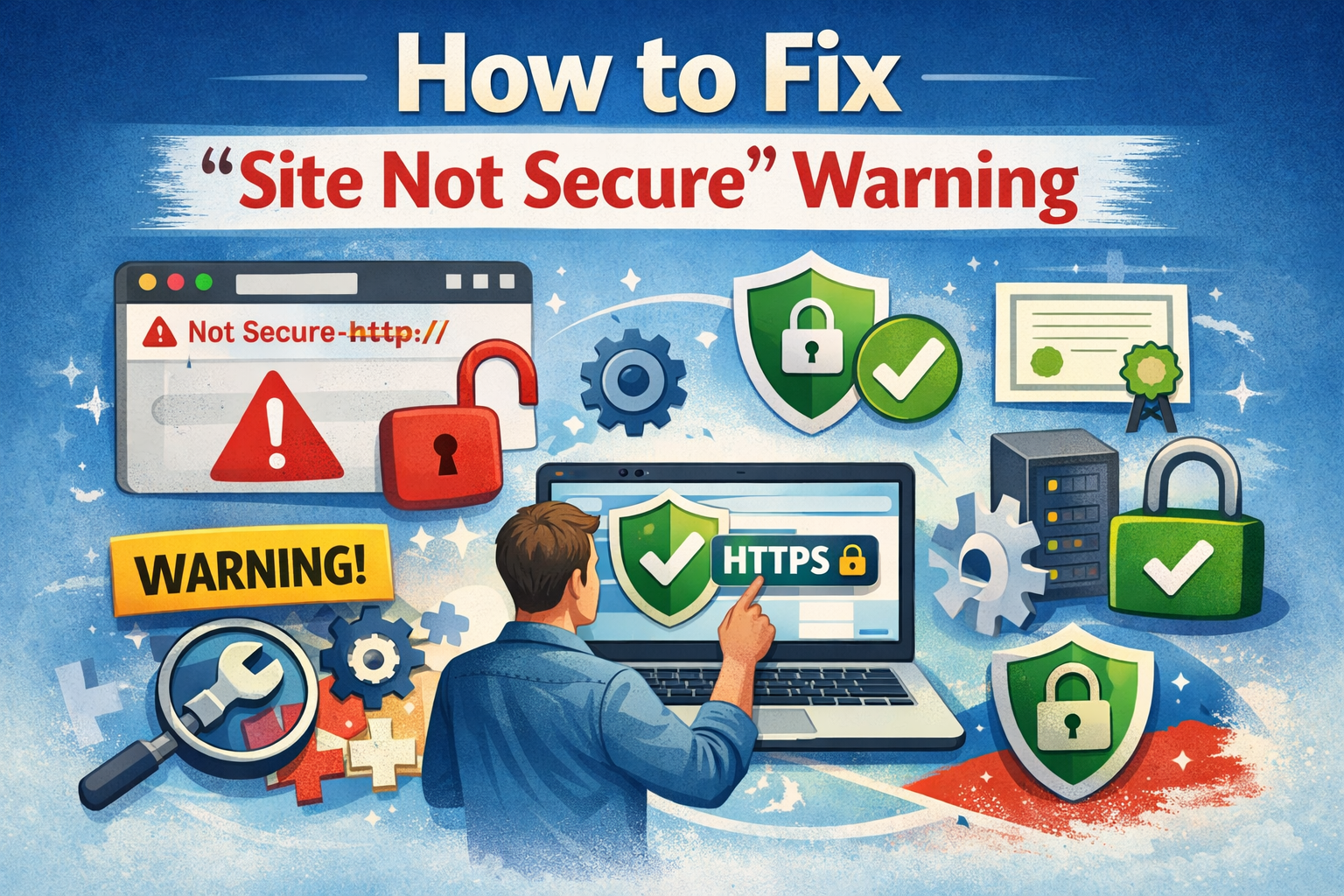 site not secure fix